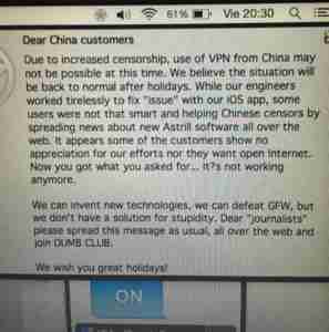 Funny China Astril pissed off with China customers