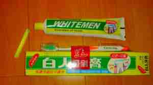 Funny China segregated toothpaste