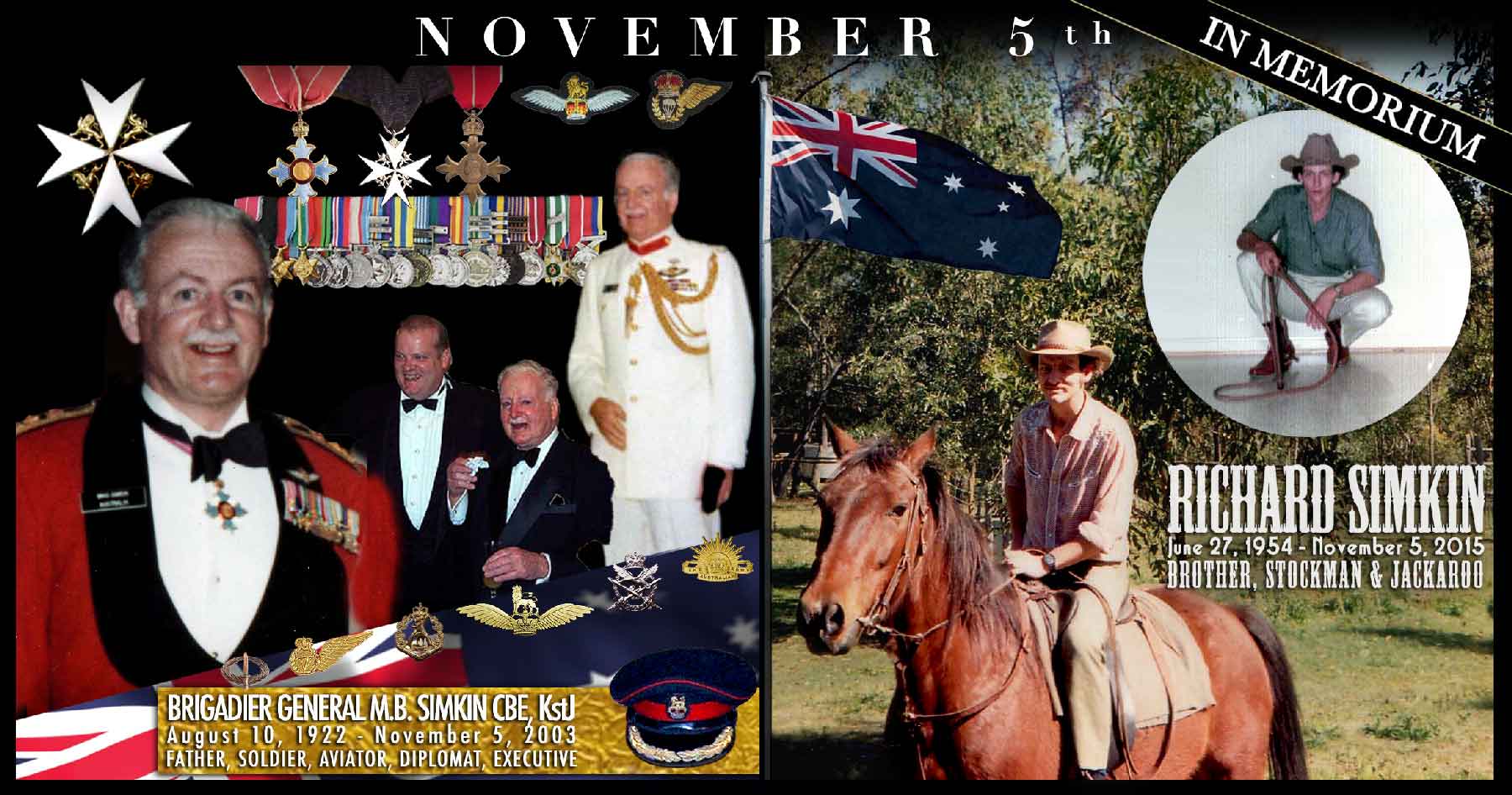 Nov 5 Remembering Brigadier General Max and Richard Simkin
