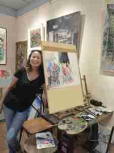 Margaret Ng Yuli in studio