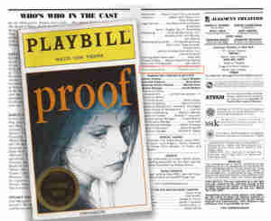 Proof Broadway Program