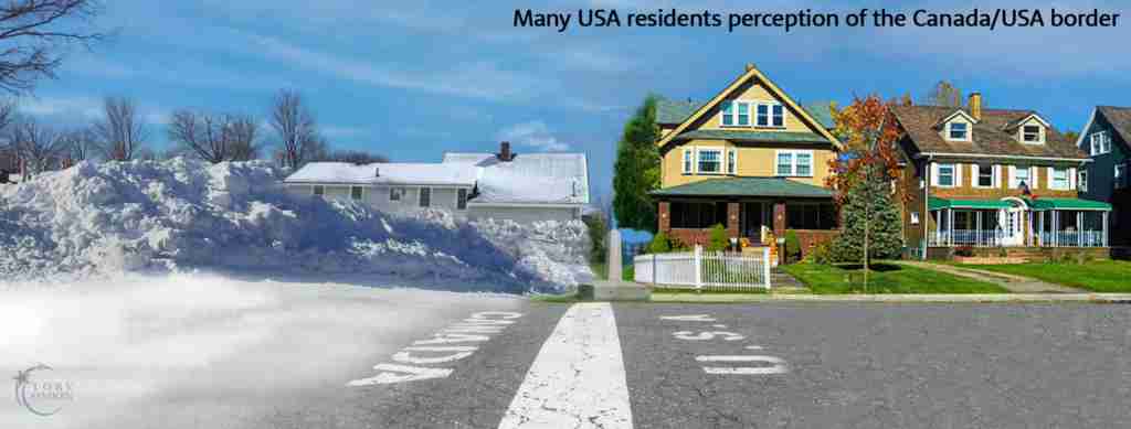 USA residents perception of the Canada/USA border
