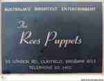 PUPPET PEOPLE REES PUPPETS 1974 Plaque
