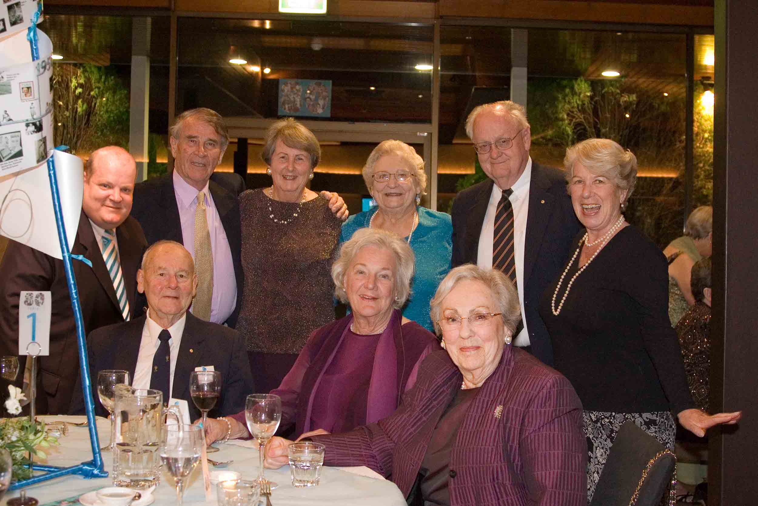 Canberra Lobby Restaurant Irene Simkin 80th Birthday (2007) Table 1 with General Sir Phillip Bennett