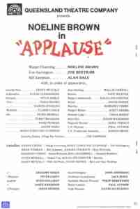 Applause (QTC Brisbane) [Program] Credits