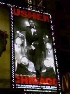Chicago Broadway Marquee USHER