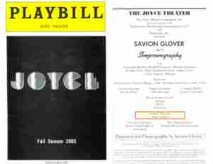 Improvography (2003 Off-Broadway) Joyce [Program]