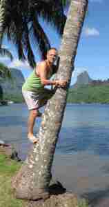 Mum 80th South Pacific Moorea DJ Climbing Tree