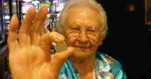 Mum 80th South Pacific Tahiti Baba wins at poker machine