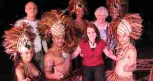 Mum 80th South Pacific Tahiti Dancers with DJ Ashley