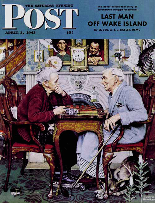 April Fool, 1943, Norman Rockwell, April 3, 1943 Cover