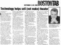 Press article from Sept 1999 about theatre.com