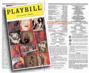 Rent (Broadway) playbill