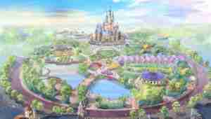Shanghai Disney Rendering to Castle over Chinese Characteristics