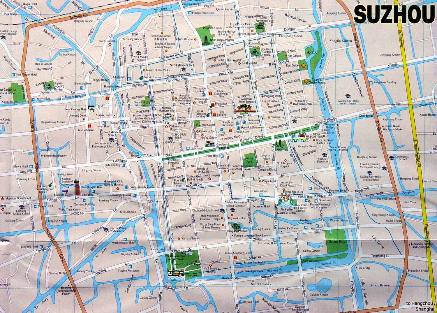 Suzhou Map English