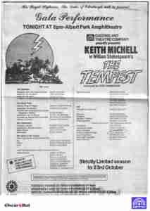 Tempest (QTC Queensland Theatre Company Brisbane)[Press Courier Mail] Ad