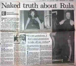 Temptation (1990 Westminster London) [Press] Rulas naked truth. Daily Mail