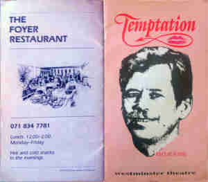 Temptation (1990 Westminster London) [Program]