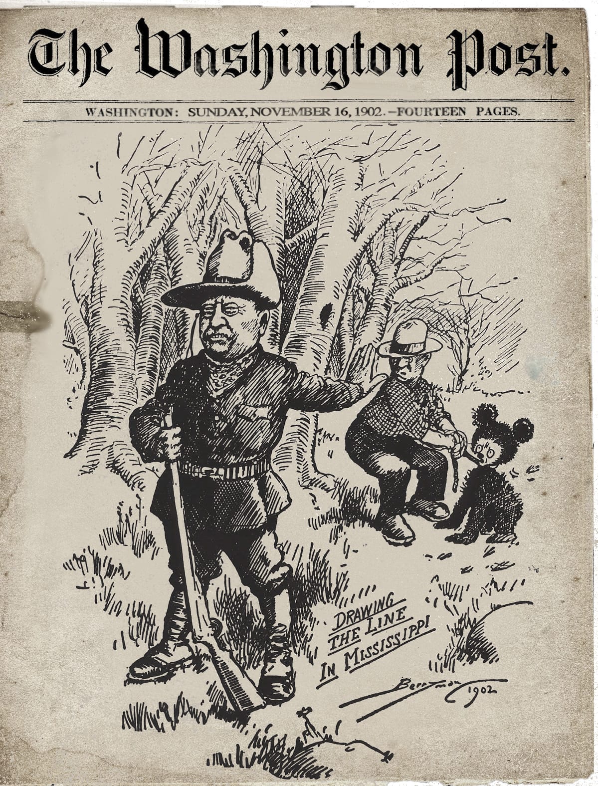 WashingtonPost 1902 TeddyCartoon